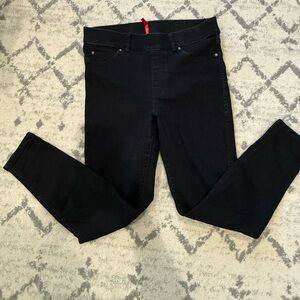 Spanx Black Denim Skinny Jeans - Sz L